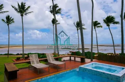 Casa pé na areia, mobiliada, 5 suítes, 320m², alto luxo no huna residence rota ecológica dos milagres