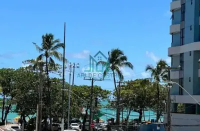 Quarto e sala beira-mar da praia de pajuçara com varanda e mobiliado - maceió alagoas
