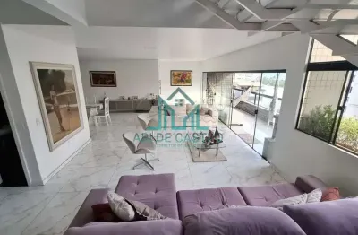 Cobertura duplex com 3 quartos, 353m², piscina e área gourmet, 5 vagas à venda na ponta verde - maceió alagoas