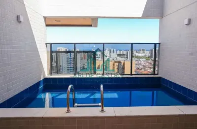 Apartamento cobertura com vista mar, 143m², 3 suítes e piscina privativa à venda na jatiuca - maceió alagoas