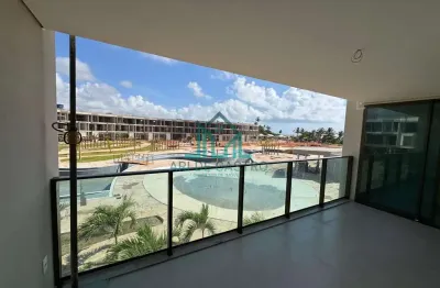 Apartamento com 2 Quartos com Varanda Gourmet, Frente Piscina e Vista Mar no Milagres Beach Residence - São Miguel dos Milagres - Alagoas