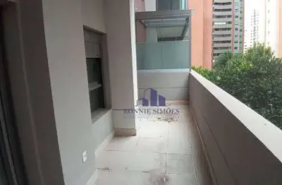 Apartamento à venda com varanda, 76 m², moema, ed. chez vous, av. rouxinol, 2 dormitórios, 1 suíte, sala, 1 vaga, próximo ao shopping e metrô