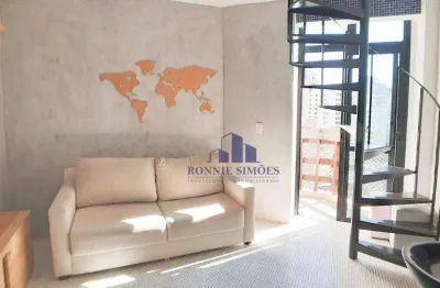 Moderno apartamento, loft duplex para alugar no itaim bibi, 40m, cond. flat time, rua urussuí, 1 suíte, 1 sala, 2 banheiros, 1 vaga.