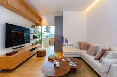 Apartamento novo e moderno com varanda à venda, 104 m², moema,  chez vous, av. rouxinol, 2 dormitórios, 1 suíte, sala, 1 vaga, próximo ao shopping