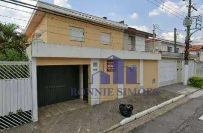 Sobrado residencial à venda, 380 m² terreno, campo grande, 4 dormitórios, 2 suítes, 1 sala, banheiros, 3 vagas