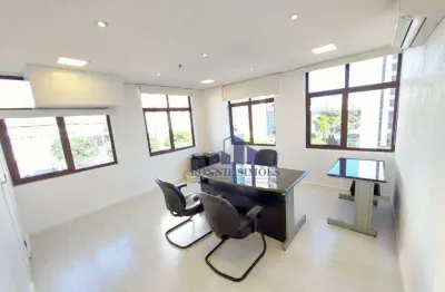 Sala unificada mobiliado para alugar, brooklin, ed. chicago, av. portugal, 4 salas, 4 banheiros, 2 vagas, 85 m², são paulo