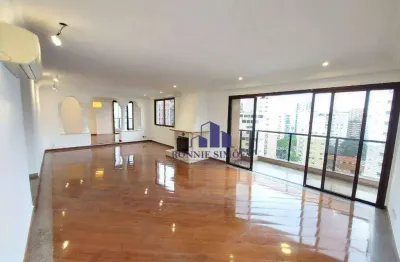 Apartamento para alugar, 250 m², 4 suítes, 3 salas, varanda, 4 vagas de garagem, próximo ao shopping ibirapuera