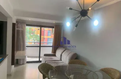 Apartamento mobiliado com varanda para alugar, 55 m², ed. the wonder moema, avenida dos imarés, 317, 2 dorm., 1 suíte, 1 sala, 2 wc, 2 vagas