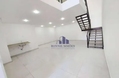 Salão comercial para alugar no campo belo, 110 m², 2 salas vão livre sendo uma no mezanino, 2 banheiros, localizado em zona azul para estacionar