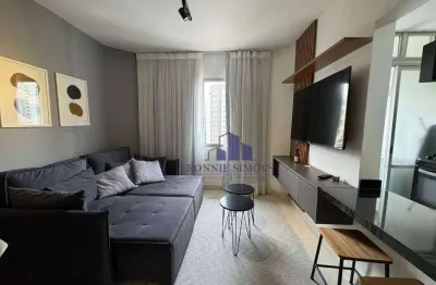 Apartamento para alugar, moema, 57 m², edifício itamaracá, al. dos jurupis, 1 dormitório, 1 suíte, sala, 2 banheiros, 1 vaga, próximo do shopping