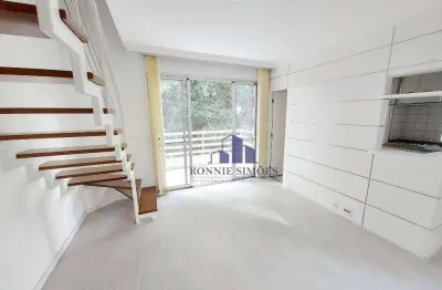 Apartamento duplex com varanda à venda, 74 m² moema, cond. twin towers ibirapuera, al. dos jurupis, 800, 2 suítes, 1 sala, 3 banheiros, 1 vaga
