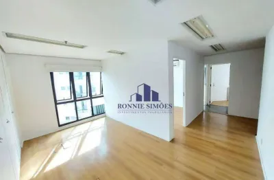 Sala comercial para alugar, 92 m², campo belo, edifício ibirapuera work center, av. vereador josé diniz, recepção, copa, 2 vagas