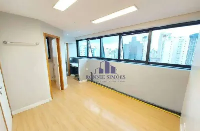 Sala comercial para alugar e vender, 35 m², moema, edifício work space moema, rua araguari, 817, 3 salas, copa, 1 banheiro, 1 vaga, são paulo