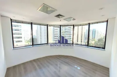 Sala comercial à venda, 43 m², moema, edifício glass tower, 3 salas, 2 banheiros, 1 vaga, próximo ao metrô