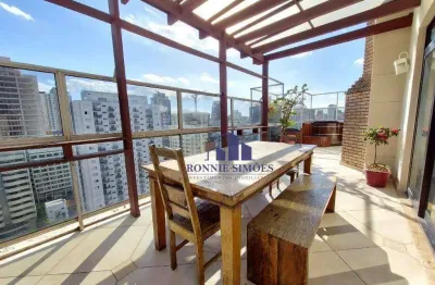 Cobertura duplex para alugar e vender, 230 m², moema, ed. vila de laguna, 3 dormitórios, 1 suíte, 2 salas, 4 wc, 3 vagas, próximo da estação moema