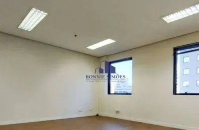 Sala comercial para alugar, 33 m², 1 sala, 2 banheiros, 1 vaga, andar alto, 350 metros da estação moema do metrô