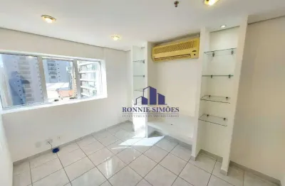 Sala comercial para alugar, 32 m², moema, ed. montreal, av. rouxinol, 1041, 3 salas, 2 wc, 1 vaga, próximo ao metrô eucaliptos e shopping ibirapuera