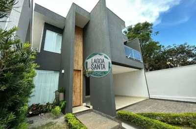Casa com 3 dormitórios à venda, 184 m² por r$ 1.350.000,00 - condomínio trilhas do sol - lagoa santa/mg