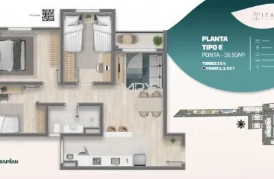 Apartamento com 3 quartos à venda no jardim abaeté, piracicaba  por r$ 318.000