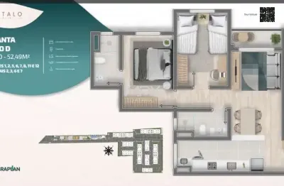 Apartamento com 2 quartos à venda no jardim abaeté, piracicaba  por r$ 297.706