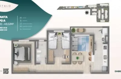 Apartamento com 2 quartos à venda no jardim abaeté, piracicaba  por r$ 238.266