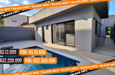 Casa em condomínio fechado com 3 quartos à venda no terras de piracicaba, piracicaba  por r$ 2.000.000