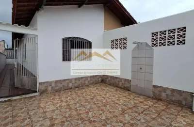 Casa para locação em mongaguá, balneário itaóca, 2 dormitórios, 1 banheiro, 2 vagas