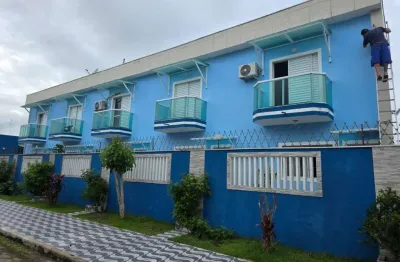 Sobrado em condomínio para locação em mongaguá, balneário flórida mirim, 2 dormitórios, 2 banheiros, 1 vaga