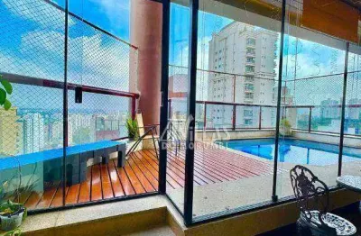 Penthouse com 4 dormitórios à venda, 449 m² por r$ 4.500.000,00 - vila suzana - são paulo/sp