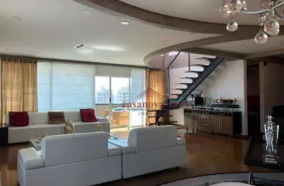 Cobertura com 5 dormitórios, 414 m² - venda por r$ 3.500.000,00 ou aluguel por r$ 19.950,00/mês - jardim - santo andré/sp