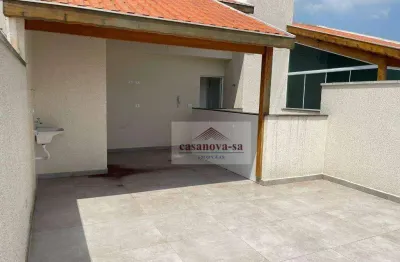 Cobertura com 2 dormitórios à venda, 94 m² por r$ 435.000,00 - vila humaitá - santo andré/sp