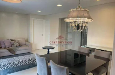 Apartamento com 3 dormitórios para alugar, 120 m² por r$ 8.414,00/mês - jardim - santo andré/sp
