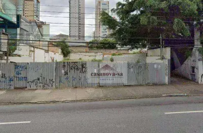 Terreno para alugar, 600 m² por r$ 12.000/mês - jardim - santo andré/sp