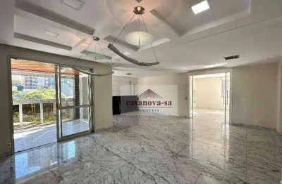 Apartamento com 3 dormitórios para alugar, 379 m² - jardim - santo andré/sp