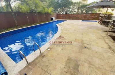 Apartamento com 3 suites  para alugar, 160 m² por r$ 9.950/mês - jardim - santo andré/sp