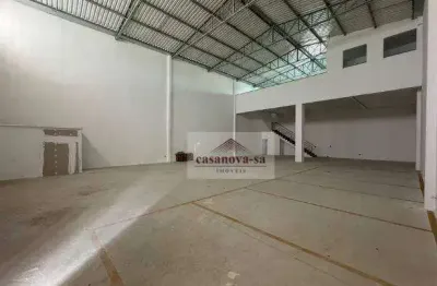 Galpão para alugar, 450 m² por r$ 15.000,00/mês - utinga - santo andré/sp