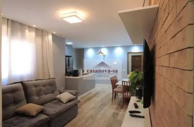 Cobertura com 3 dormitórios, 180 m² - campestre - santo andré/sp