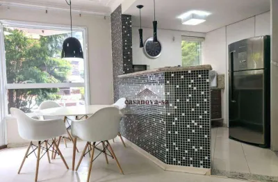Apartamento duplex com 1 dormitório à venda, 92 m² por r$ 850.000,00 - jardim - santo andré/sp