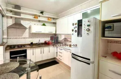 Apartamento com 3 dormitórios à venda, 90 m² por r$ 602.000,00 - campestre - santo andré/sp