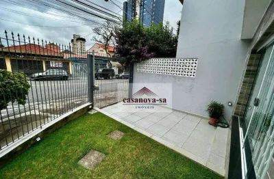Sobrado com 3 dormitórios para alugar, 188 m² por r$ 8.334,00/mês - jardim - santo andré/sp