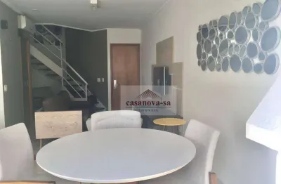 Apartamento duplex com 1 dormitório, 94 m² - venda por r$ 1.100.000,00 ou aluguel por r$ 7.100,00/mês - jardim - santo andré/sp