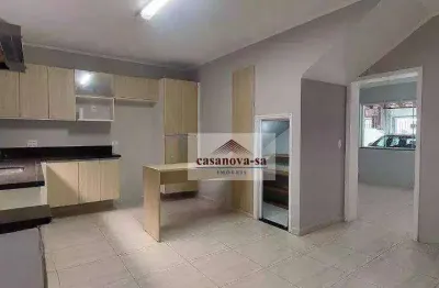 Sobrado com 2 dormitórios para alugar, 130 m² por r$ 3.765,00/mês - vila homero thon - santo andré/sp