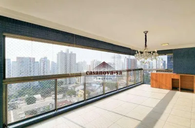 Apartamento com 4 dormitórios para alugar, 175 m² por r$ 12.975,00/mês - jardim - santo andré/sp