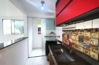 Apartamento com 2 dormitórios para alugar, 45 m² por r$ 1.570,00/mês - parque são vicente - mauá/sp