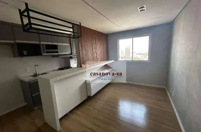 Apartamento com 2 dormitórios para alugar, 47 m² por r$ 2.500,00/mês - centro - santo andré/sp