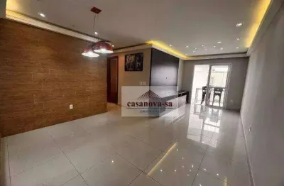 Apartamento para alugar, 93 m² por r$ 4.345,00/mês - vila valparaíso - santo andré/sp