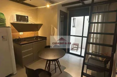 Kitnet com 1 dormitório para alugar, 22 m² por r$ 2.400,01/mês - bangu - santo andré/sp