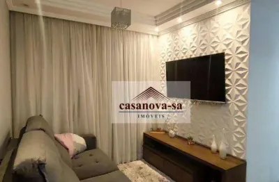 Apartamento com 2 dormitórios à venda, 48 m² por r$ 371.000 - parque erasmo assunção - santo andré/sp