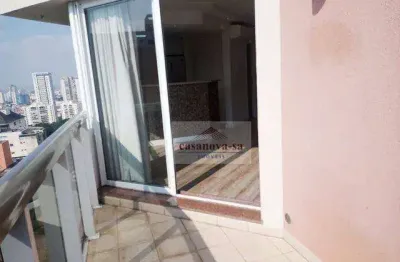 Apartamento duplex com 1 dormitório à venda, 92 m² por r$ 850.000,00 - jardim - santo andré/sp