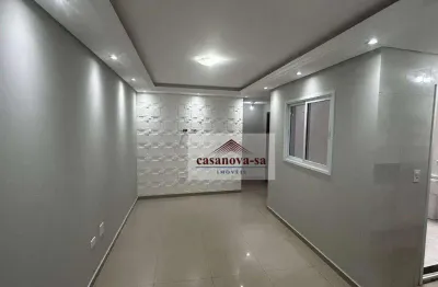 Apartamento com 2 dormitórios para alugar, 65 m² por r$ 2.265,00/mês - jardim paraíso - santo andré/sp
